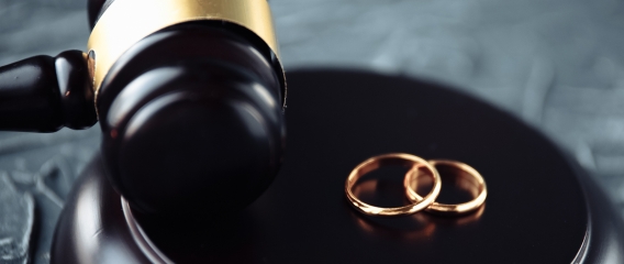 Two Broken Golden Wedding Ring